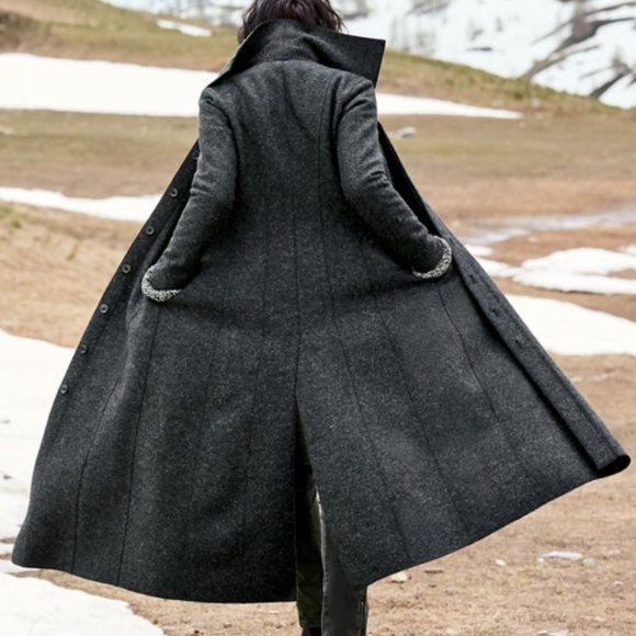Long felted alpaca wool Peruvian Connection coat - Picture 3 of 4